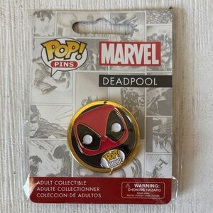Marvel Deadpool Funko Pop! Pin - Red, Black, and Gold